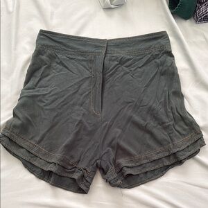 Women's Casual Green High-Waist Shorts